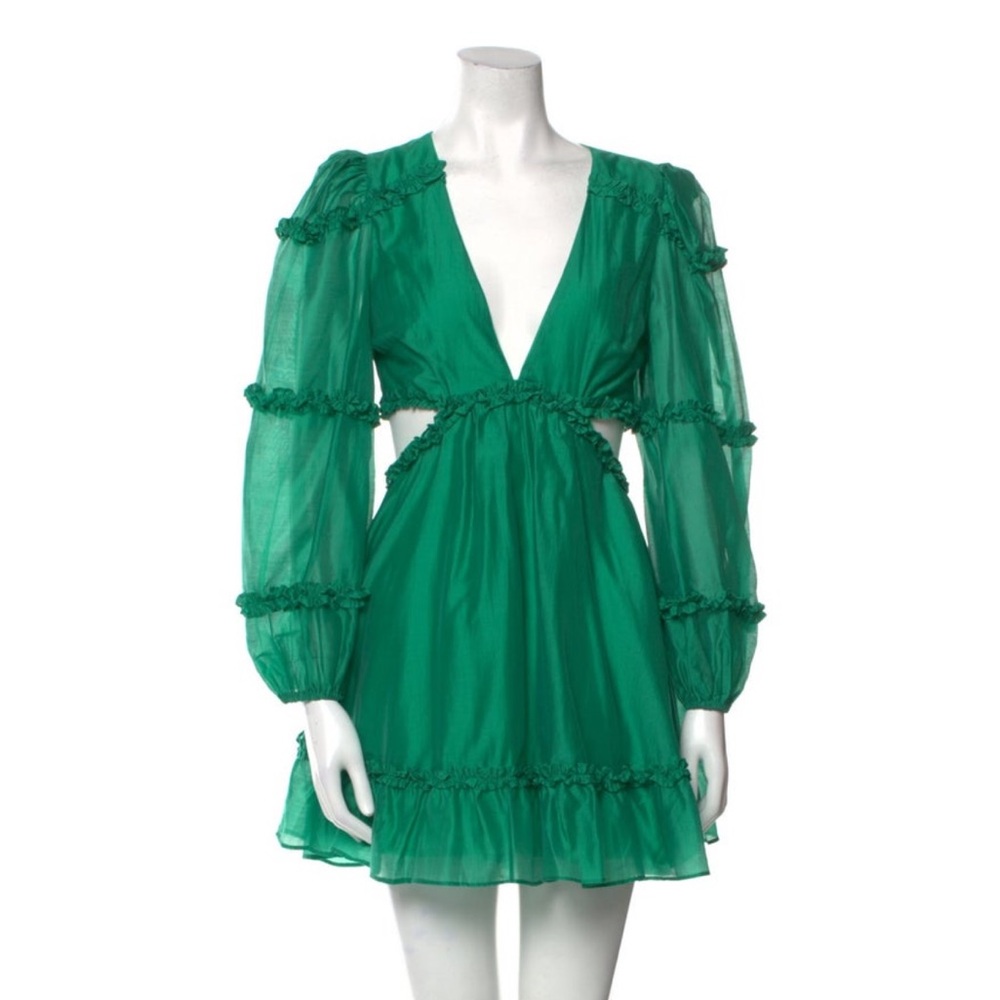Elliatt cut-out Green Dress